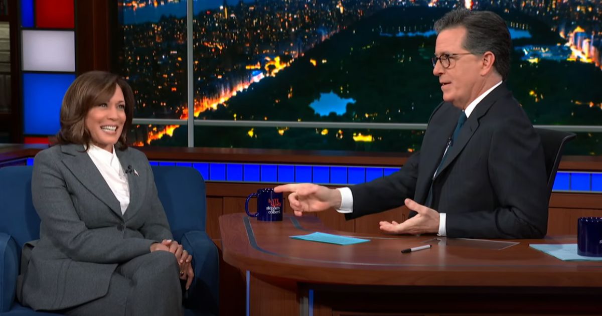 Vice President Kamala Harris appears on "The Late Show with Stephen Colbert."