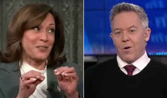 Fox News' Greg Gutfeld, right, wondered if Vice President Kamala Harris realized that the main character onthe comedy "Veep," to whom she compared herself, is an abject failure.
