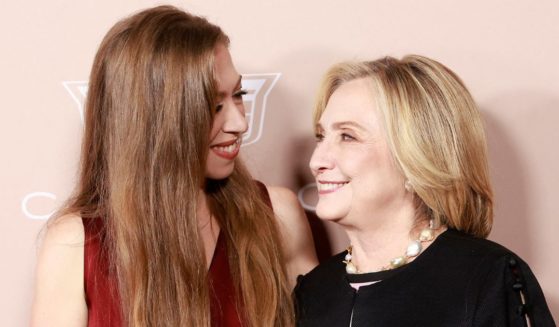 Chelsea Clinton, left, and former Secretary of State Hillary Clinton, right, attend the Variety Power of Women event in Beverly Hills, California, on Sept. 28, 2022.