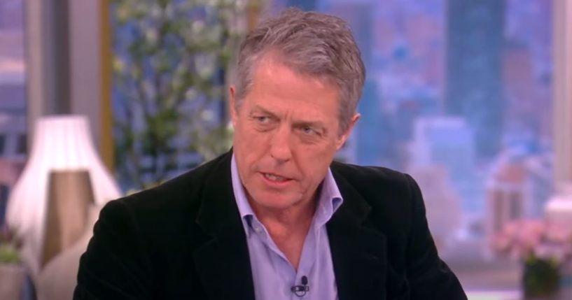 Actor Hugh Grant appears on ABC's "The View" on March 16.