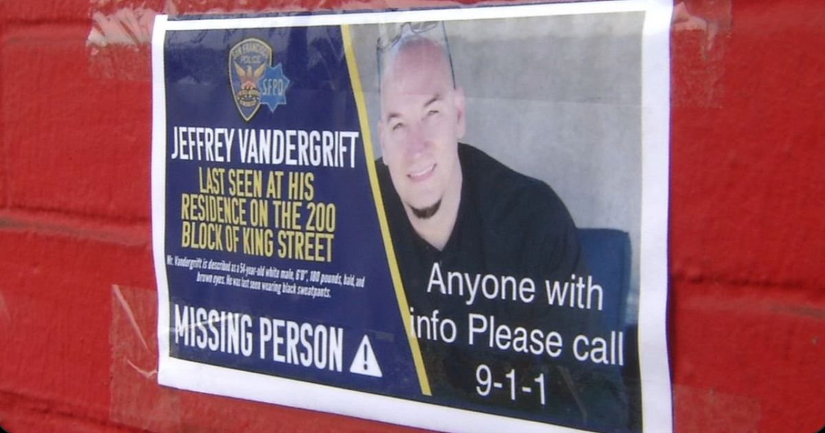 On Feb. 23 San Fransisco radio host Jeffrey Vandergrift went missing, and now his wife says he will most likely not be coming back.