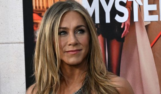 Actress Jennifer Aniston attends the premiere of "Murder Mystery 2" in Los Angeles, California, on Tuesday.