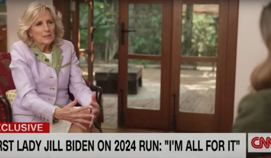 Jill Biden speaks during an interview
