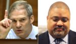 Rep. Jim Jordan of Ohio, left, and two other House GOP committee chairmen sent a letter to Manhattan District Attorney Alvin Bragg, right, on Monday.