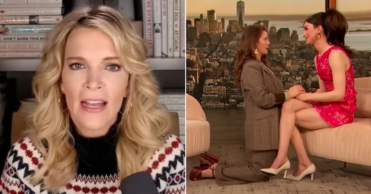 Megyn Kelly, left, talks about Drew Barrymore's interaction with transgender activist Dylan Mulvaney, right, on her show.