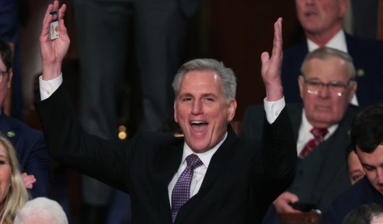 Kevin McCarthy reacts during a vote to adjourn during the voting for speaker of the House in the U.S. Capitol on Jan. 4.