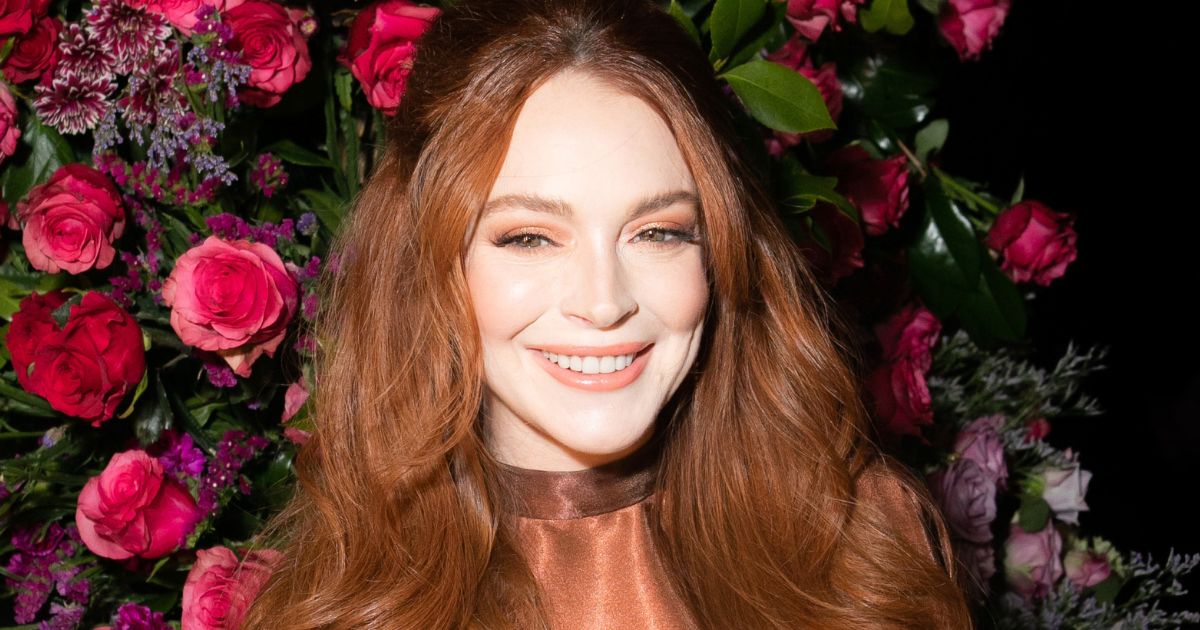 Lindsay Lohan attends a fashion show at Gotham Hall in New York City on Feb. 9.
