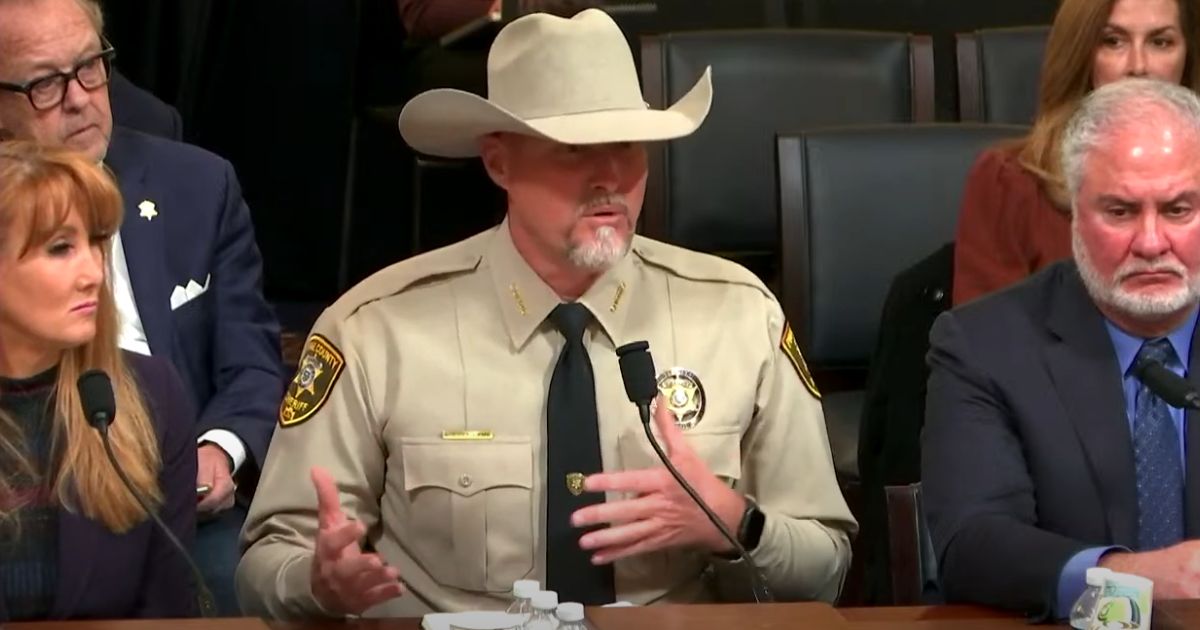 Pinal County, Arizona, Sheriff Mark Lamb testifies Tuesday before the House Committee on Homeland Security.