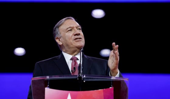 Former Secretary of State Mike Pompeo speaks during the annual Conservative Political Action Conference on Friday in National Harbor, Maryland.