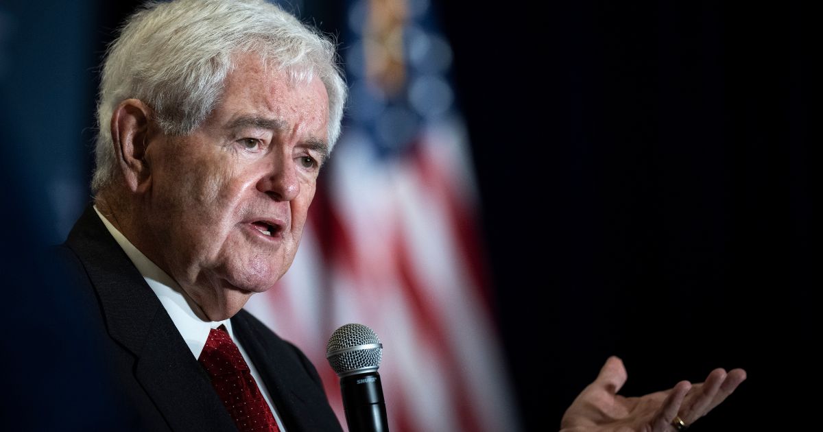 Former Speaker of the House Newt Gingrich speaks on July 26, 2022, in Washington, D.C.