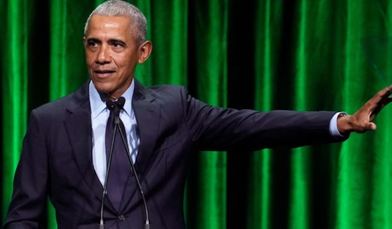 Former President Barack Obama speaks at the Sandy Hook Promise Benefit in New York City on Dec. 6, 2022.