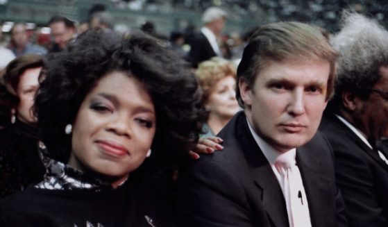 Donald Trump and Oprah Winfrey are seen ringside at a boxing match between Mike Tyson and Michael Spinks in Atlantic City, New Jersey, on June 27, 1988. Trump said he will share letters from numerous political figures and celebrities, including Winfrey, in a new book.
