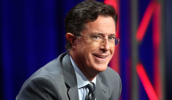 Stephen Colbert speaks during "The Late Show with Stephen Colbert" panel discussion in Beverly Hills, California, on Aug. 10, 2015.