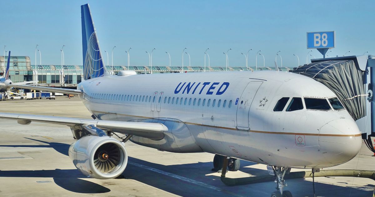 A stock photo shows a United Airlines jet at Chicago O'Hare International Airport on June 13, 2020