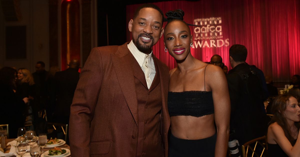 Will Smith and fellow actor Charmaine Bingwa attend the African-American Film Critics Association Awards on Wednesday in Beverly Hills, California.