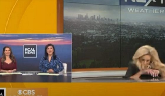Meteorologist Alissa Carlson of KCAL-TV in Los Angeles suffers a medical episode on the air Saturday morning.