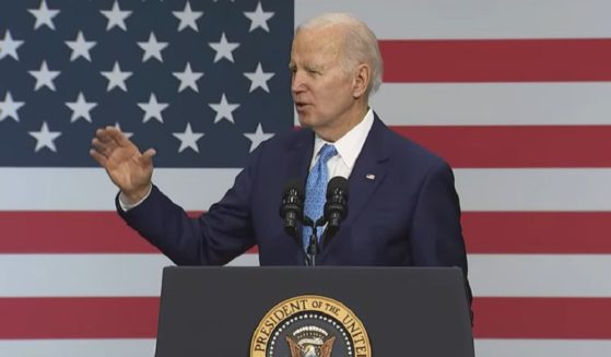 President Joe Biden delivers a speech Tuesday in Virginia Beach, Virginia.