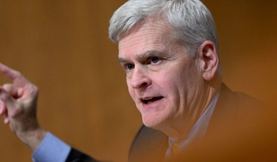 S Senator Bill Cassidy, Republican of Louisiana, argues with Treasury Secretary Janet Yellen during a hearing by the Senate Finance Committee on the proposed budget request for 2024, on Capitol Hill in Washington, DC, March 16, 2023.
