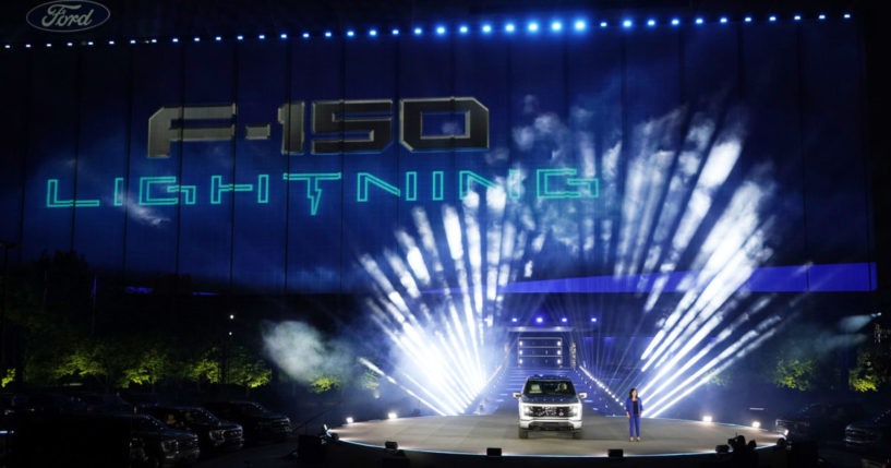 Ford unveiling the Ford F-150 Lightning