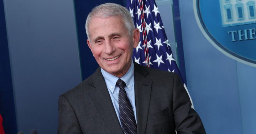 Dr. Anthony Fauci, White House chief medical advisor, speaks during a briefing on COVID-19 at the White House on Nov. 22, 2022, in Washington, D.C.