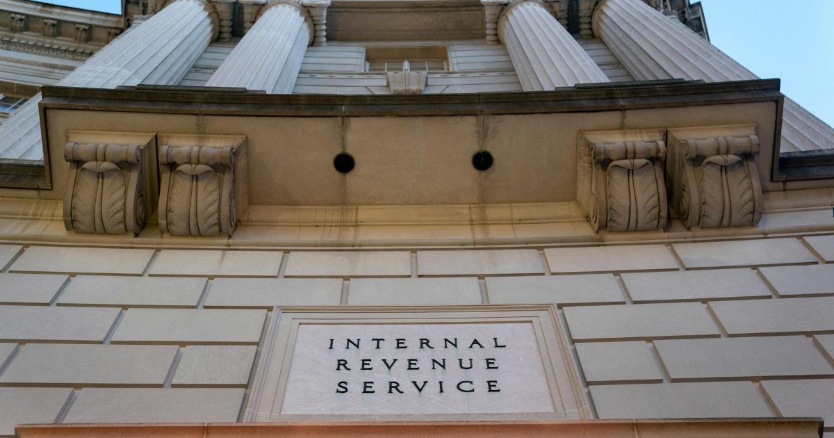 View of the Internal Revenue Service (IRS) building in Washington, D.C., on Jan. 24.