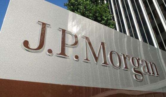 The above image is of a JPMorgan sign.