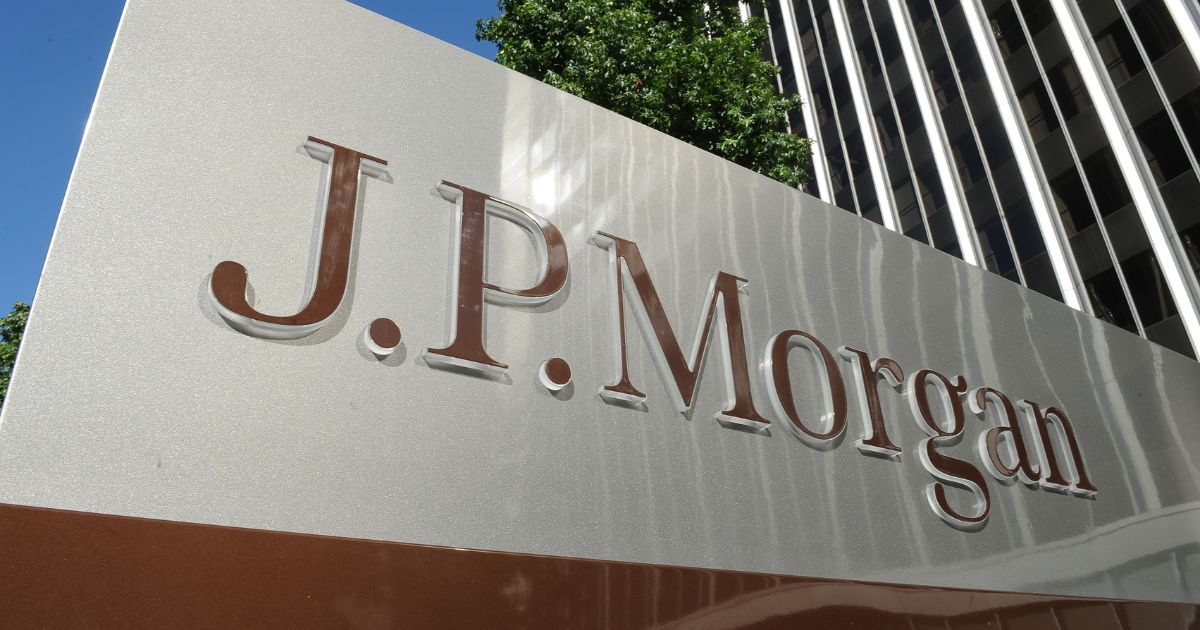 The above image is of a JPMorgan sign.
