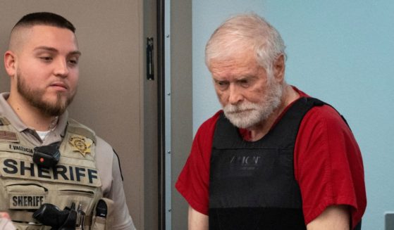 George Alan Kelly enters court for his preliminary hearing in Nogales Justice Court in Nogales, Arizona, on Feb. 22.