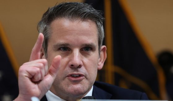 Then-Rep. Adam Kinzinger gives closing remarks during a hearing in the Cannon House Office Building, in Washington, D.C., on July 21, 2022.