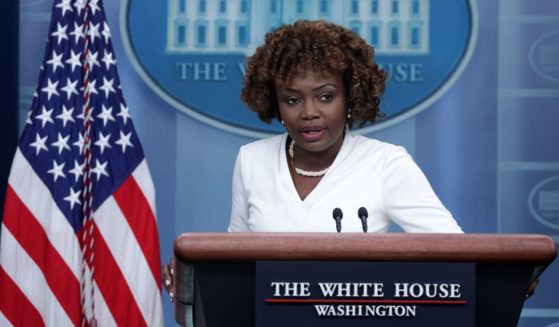 White House Press Secretary Karine Jean-Pierre speaks during a daily news briefing at the James S. Brady Press Briefing Room of the White House on Wednesday in Washington, D.C.