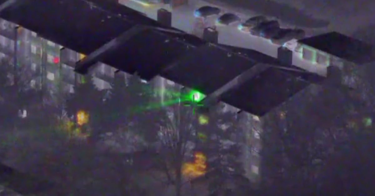 A man was arrested for pointing a laser at a police helicopter in Fairfax County, Virginia.