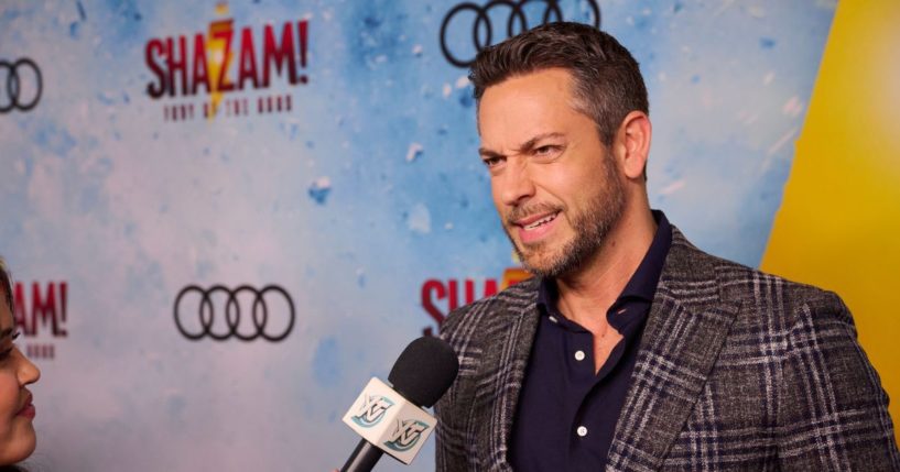 Zachary Levi attends the special screening of "Shazam! Fury Of The Gods" on March 8 in Toronto, Ontario.