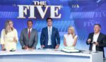 Fox co-hosts of "The Five" Katie Pavlich, Juan Williams, Jesse Watters, Dana Perino and Greg Gutfeld welcome Columbus Zoo for Animals Are Great Segment at Fox News Channel Studios on Sept. 12, 2019, in New York City.