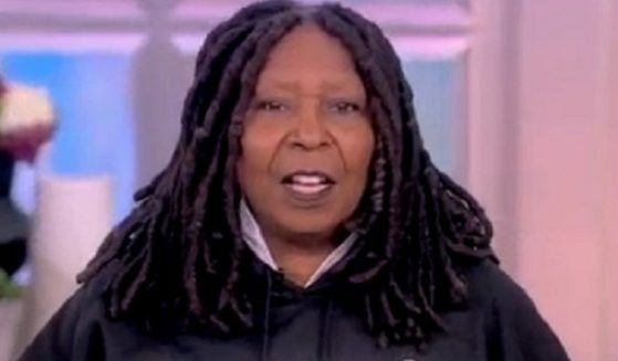 Whoopi Goldberg on the set of "The View" on March 28, 2023.