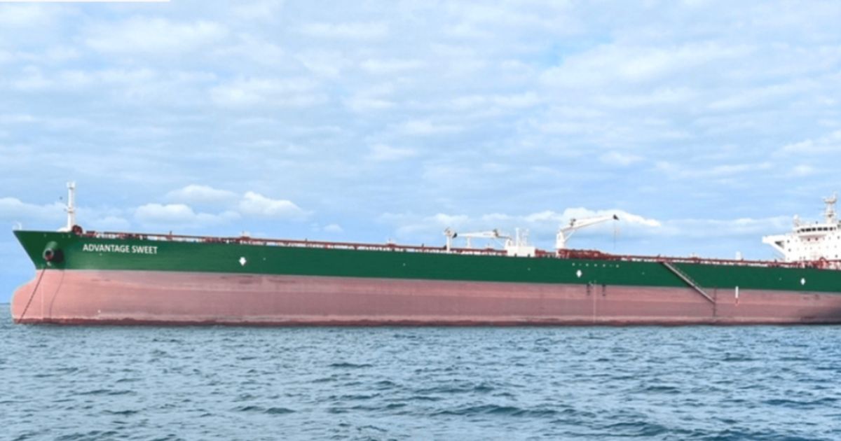 The oil tanker Advantage Sweet, sailing under the flag of the Marshall Islands, was seized by Iran’s Islamic Revolutionary Guard Corps, the U.S. Navy reported.
