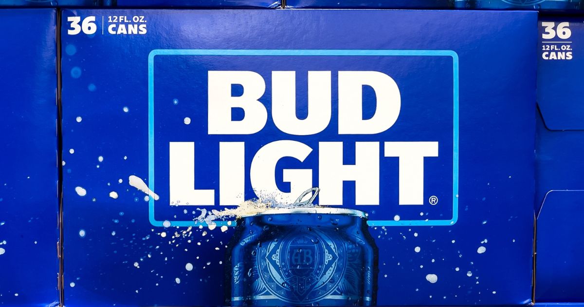 A pack of Bud Light is seen in this stock image.