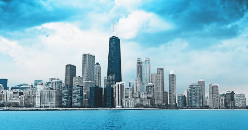 The Chicago skyline is seen in the above stock image.