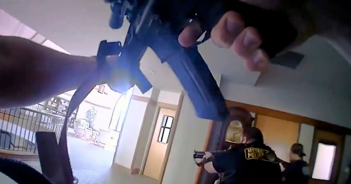 Body cam footage from the Metropolitan Nashville Police Department shows police taking down Audrey Hale after she entered The Covenant School in Nashville, Tennessee, and murder six people on March 27.