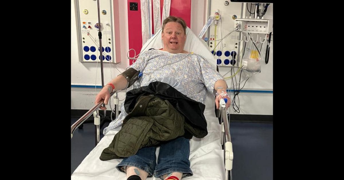 BBC Radio host David FitzGerald was taken to the hospital in the middle of his show on Thursday.