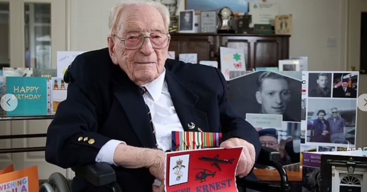 Ernest Horsfall, a World War II veteran, received over 4,000 birthday cards for his 105th birthday on Friday.