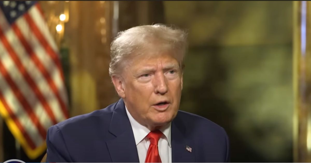 Donald Trump speaking during an interview