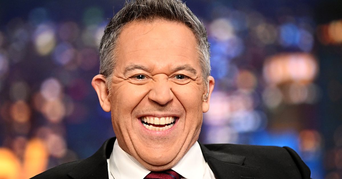 Greg Gutfeld laughs while hosting "Gutfeld!" at the Fox News Channel Studios in New York on Feb. 14.