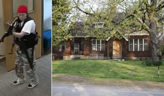 Police shared a list of items found at the Nashville, Tennessee, house, right, where school shooter Audrey Hale, left, lived with her parents.