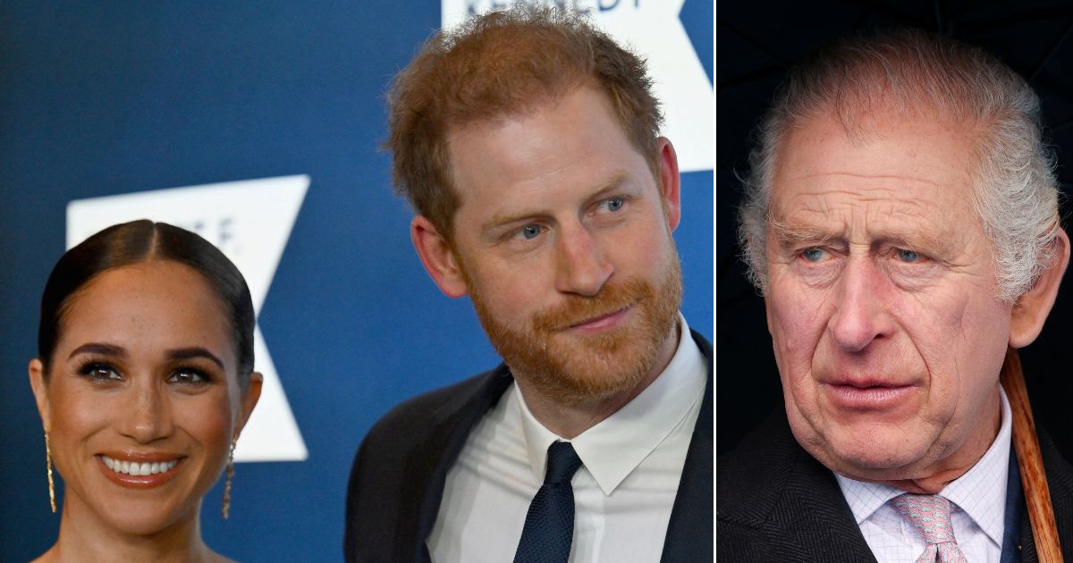 Then-Prince Charles, right, reportedly set the tone for future conflict in 2016, when he informed his son Prince Harry that there was no money to support his new fiancee, Megan Markle.