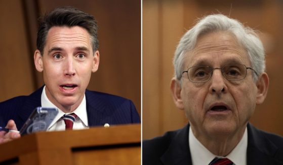 Sen. Josh Hawley, left, speaks during a Senate Judiciary Committee hearing on Capitol Hill on Sept. 13, 2022, in Washington, D.C. Attorney General Merrick Garland testifies at a House subcommittee hearing in Washington, D.C., on March 29.