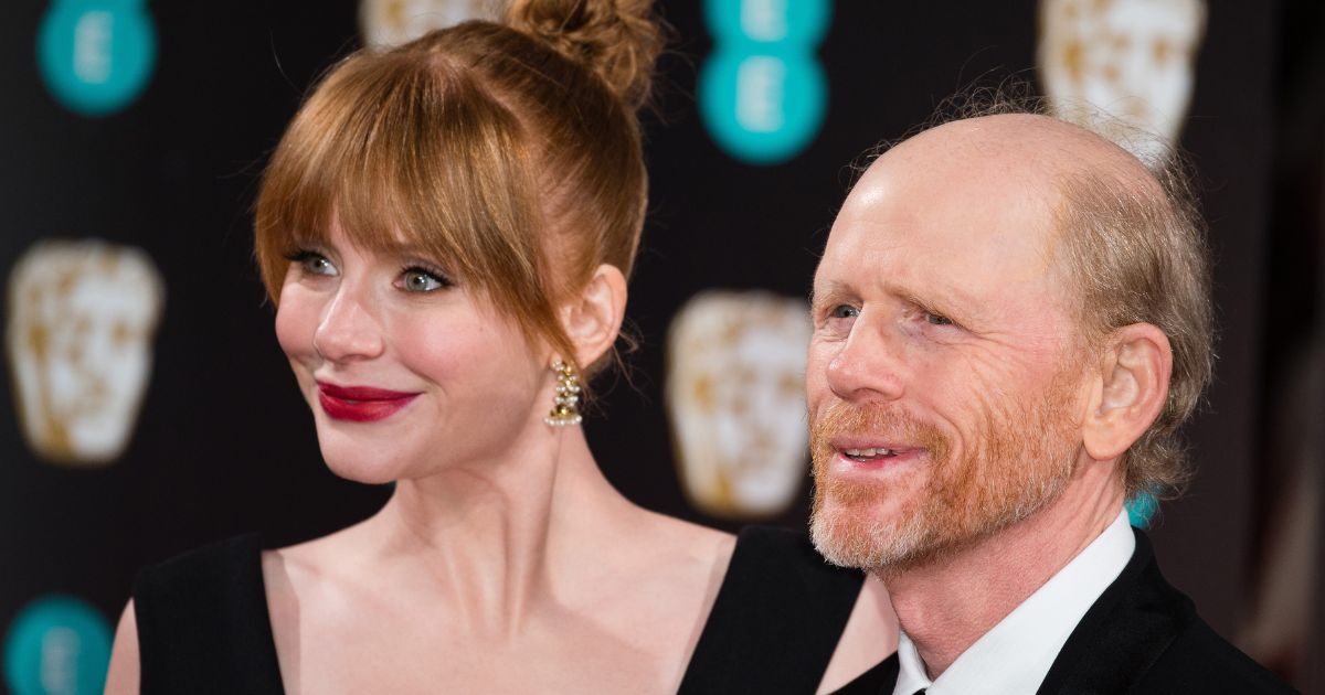 Bryce Dallas Howard, left, and Ron Howard, right, attend the 70th EE British Academy Film Awards in London, England, on Feb. 12, 2017.