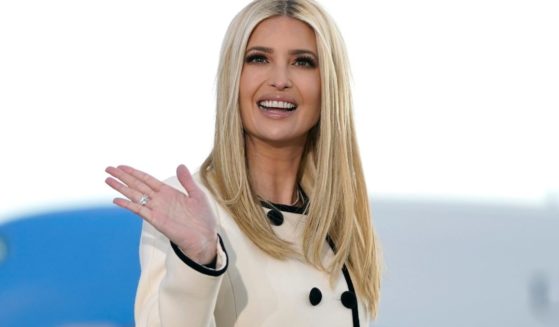 Ivanka Trump waves as she arrives at Joint Base Andrews in Maryland on Jan. 20, 2021.