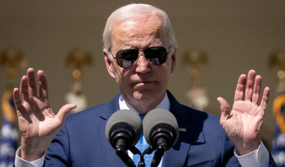 President Joe Biden speaks in the Rose Garden of the White House on Tuesday in Washington, D.C.