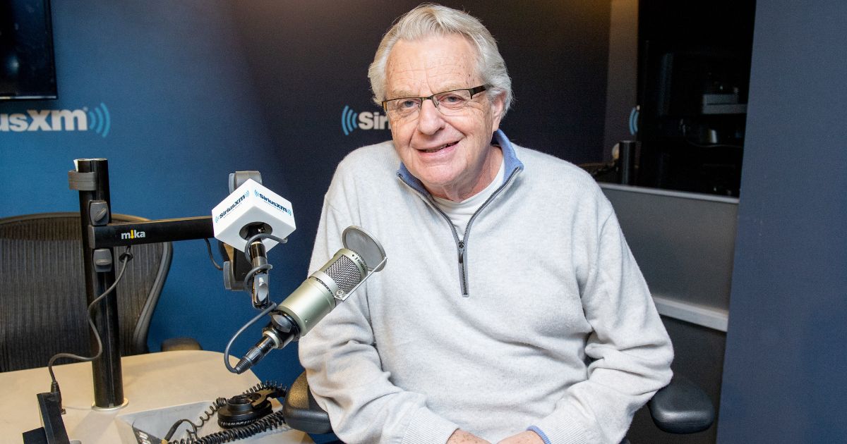 Jerry Springer visits the SiriusXM Studio in New York City on Feb. 25, 2020.