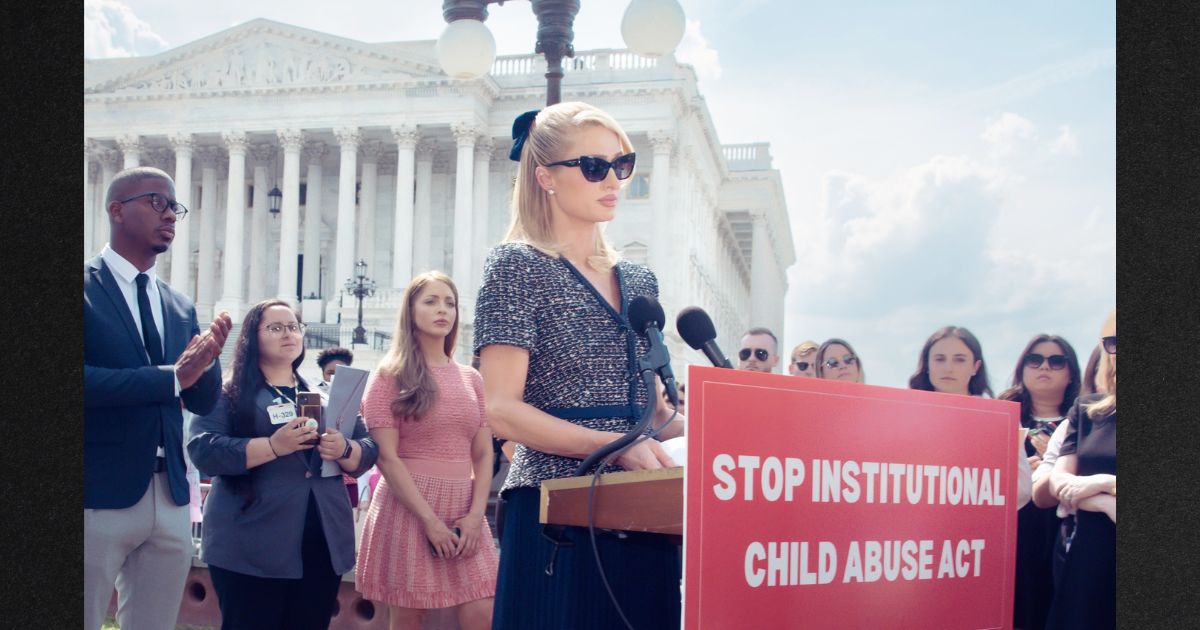 Celebrity entrepreneur Paris Hilton speaks out for the child abuse legislation.